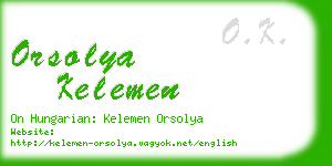 orsolya kelemen business card